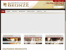 Tablet Screenshot of montclairbronze.com